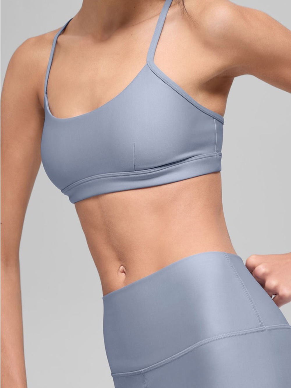 ALO Airlift Intrigue Bra in Steel Gray